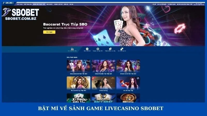 Livecasino Sbobet – Lựa Chọn Cho Tín đồ Cá Cược Trực Tuyến - VAJUKO